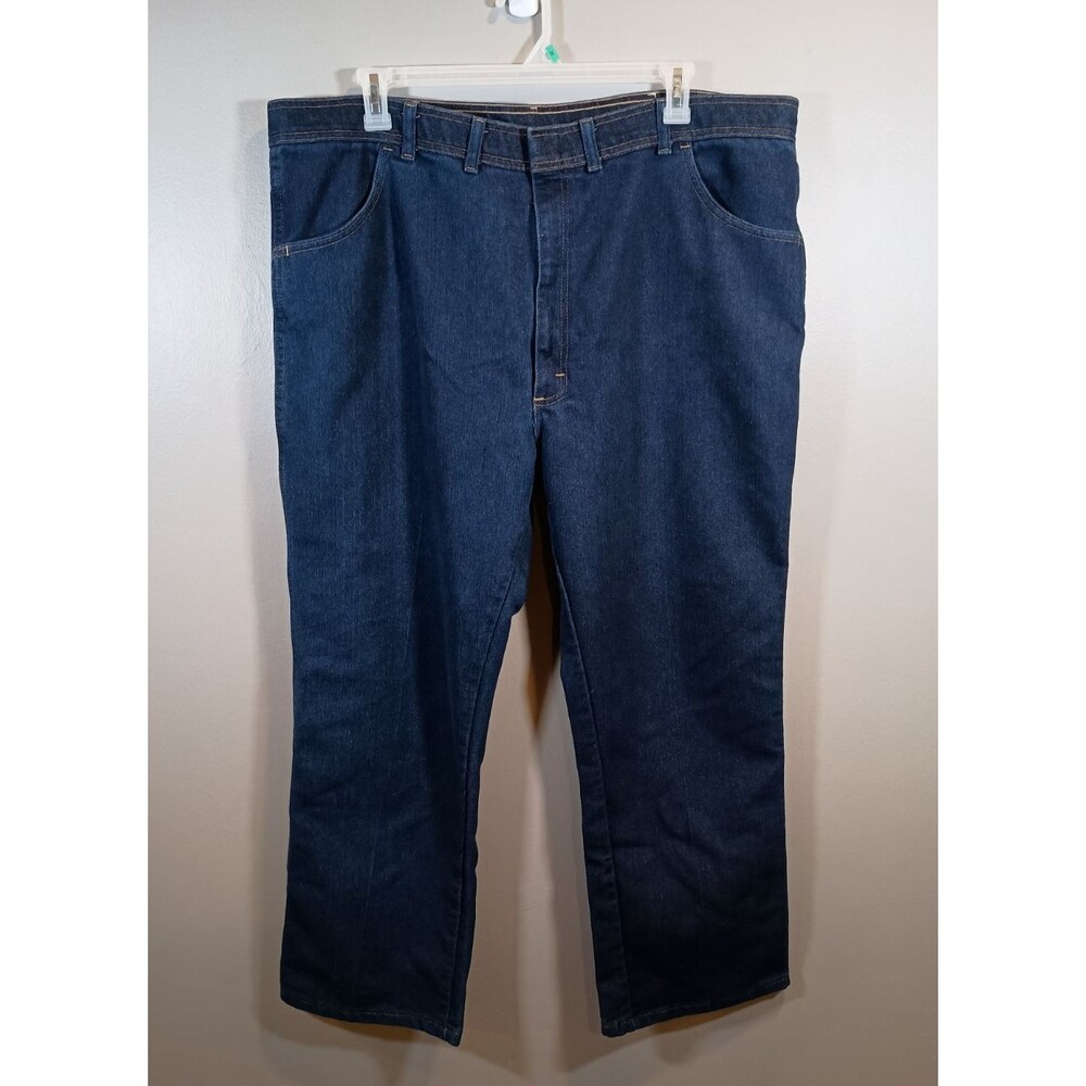 Wrangler Jeans Big & Tall Mens size 46 X 30 Straight Leg Regular Fit Dark Wash